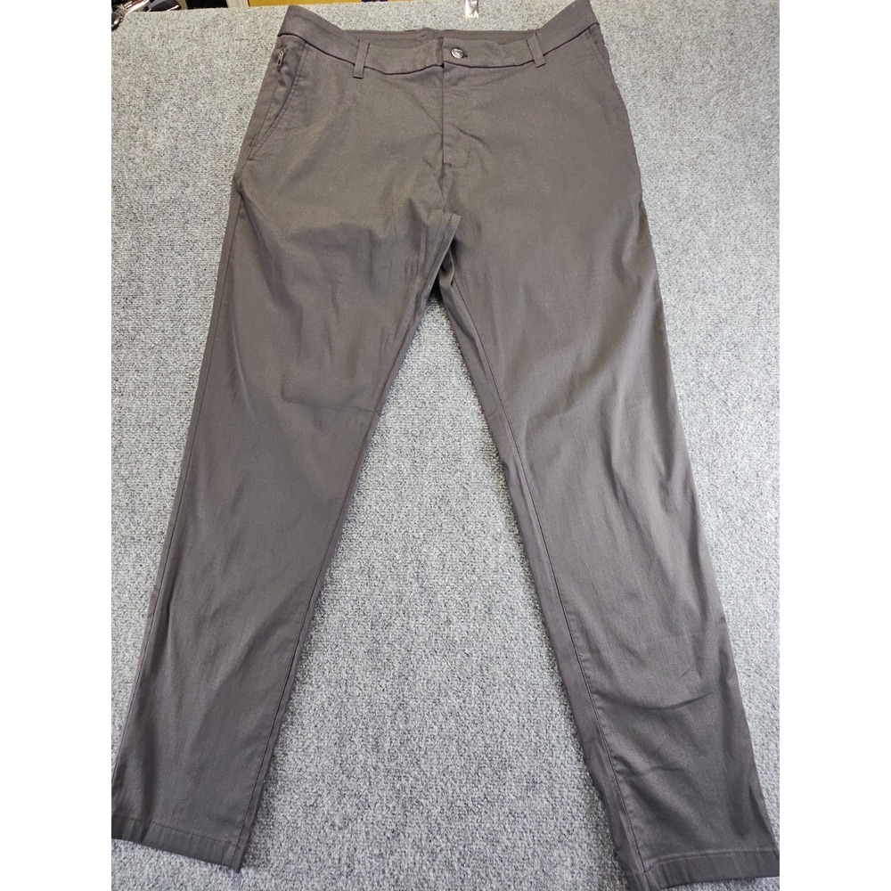 Birddogs Pants Mens 36x32 Lined Gray Chino Casual Pockets Golf Athletic 1628